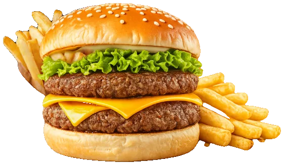Double meat burger