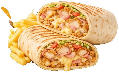 Burrito cordon bleu