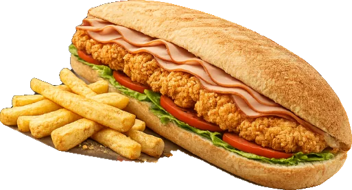 Ciabatta poulet charcuterie